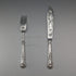 1836 British Antique Pure Silver Handle Fish Cutlery Pair Elkington